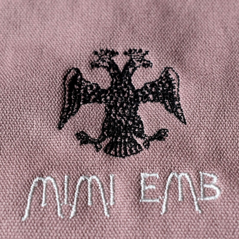 モスクワ大公国紋の刺繍図案バック