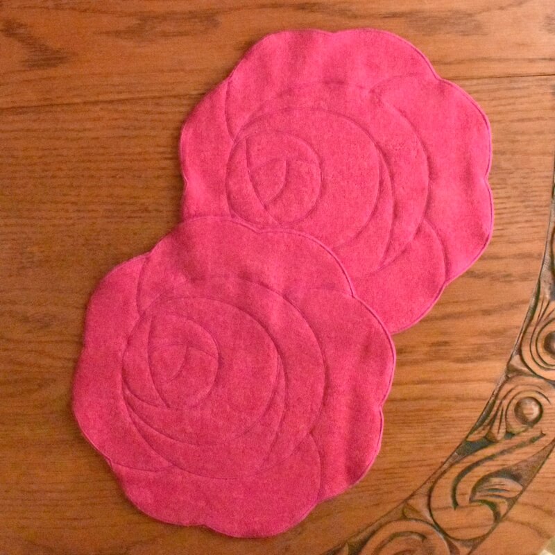 名入れ刺繍薔薇うららハンカチ